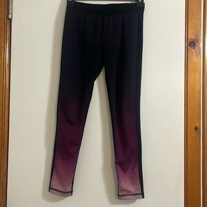 Ideology Girls leggings size M color black purple and mauve
